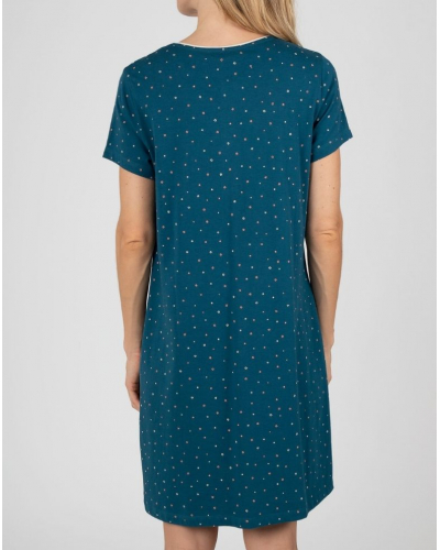 Camisóne mangas cortas Modal y Algodón Massana (Pétrole)