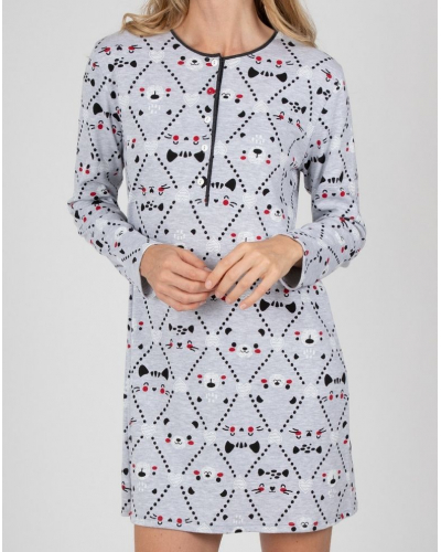 Camisone mangas largas algodón Massana (Gris Vigoré)