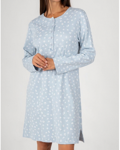 Liquette manches longues 100% coton Massana (Bleu)