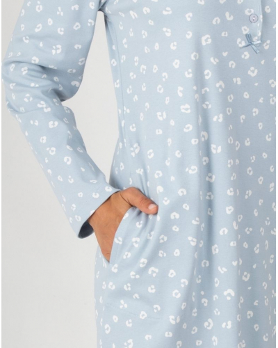 Camisone mangas largas 100% algodón Massana (Bleu)