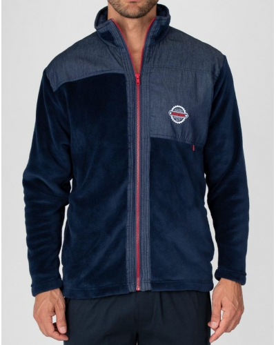 Polar jacket with zip Massana (Marine)