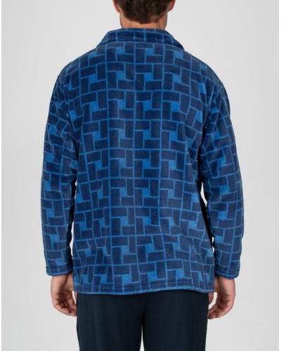 Chaqueta polar con cremallera Massana (Bleu Moyen)