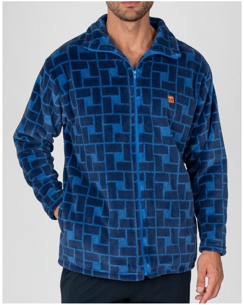 Chaqueta polar con cremallera Massana (Bleu Moyen)