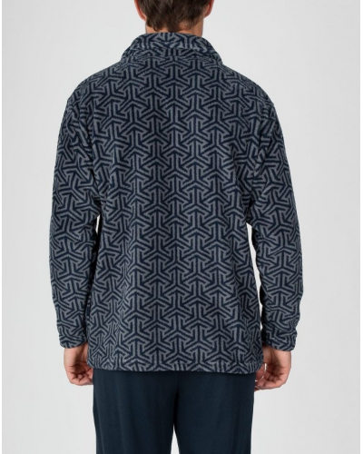 Veste polaire à fermeture éclair Massana (Imprimé Bleu)