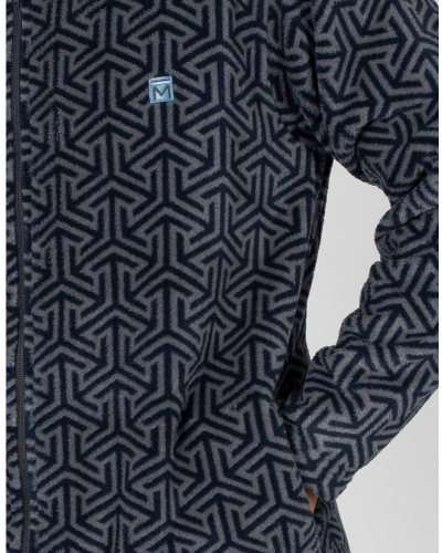 Veste polaire à fermeture éclair Massana (Imprimé Bleu)