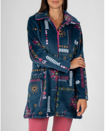 Chaqueta polar con cremallera Massana (Imprimé Bleu Foncé)