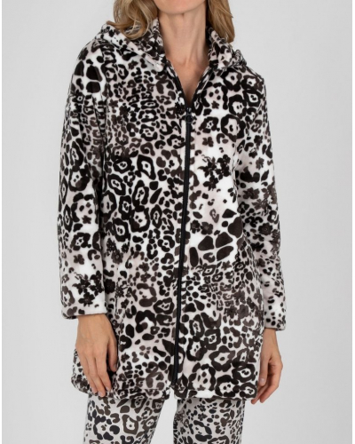 Chaqueta polar con capucha Massana (Chocolat)