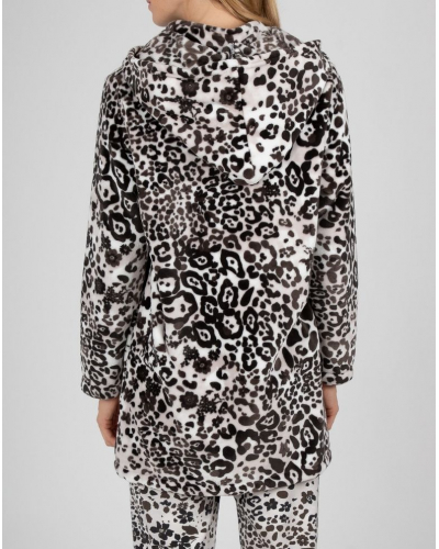Hooded fleece jacket Massana (Chocolat)