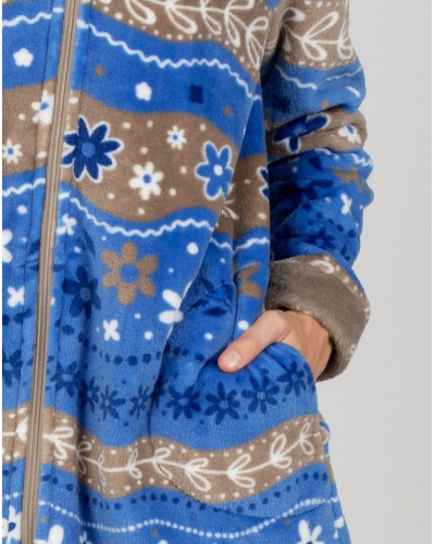 Veste polaire à capuche Massana (Bleu)