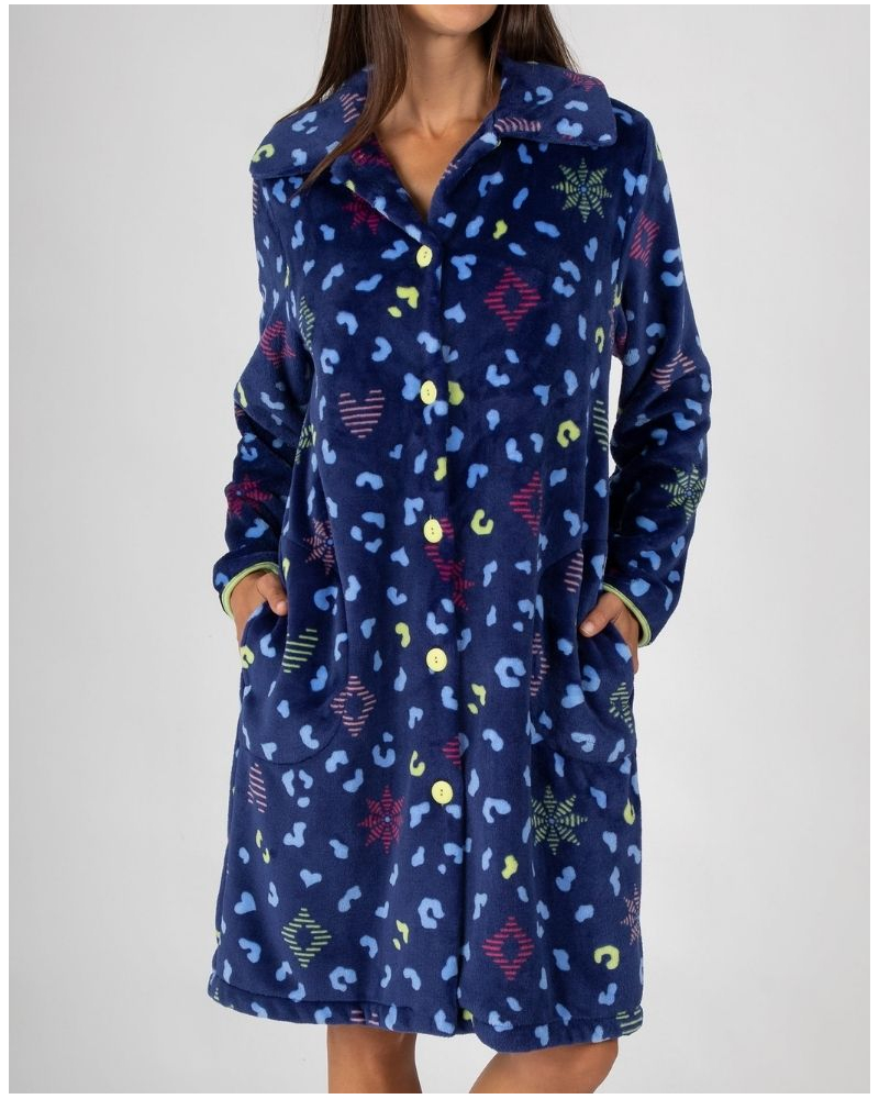 Robe de chambre polaire Massana (Marine)