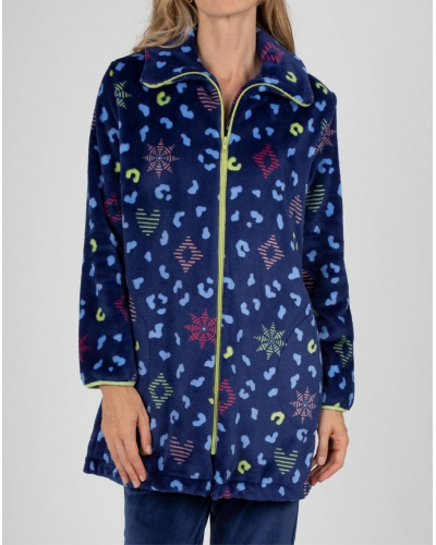 Jacket fleece with zip Massana (Marine)
