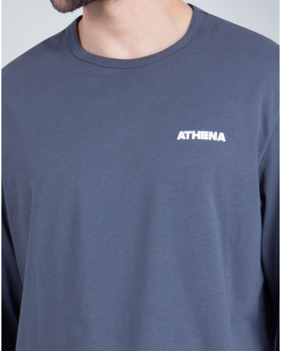 Pijama largo 100% algodón Athena (Gris Anthracite/Noir)