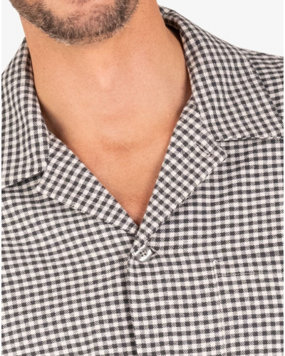 Pijama largo abotonado 100% algodón Eminence Flanelle (Imprimé Vichy)