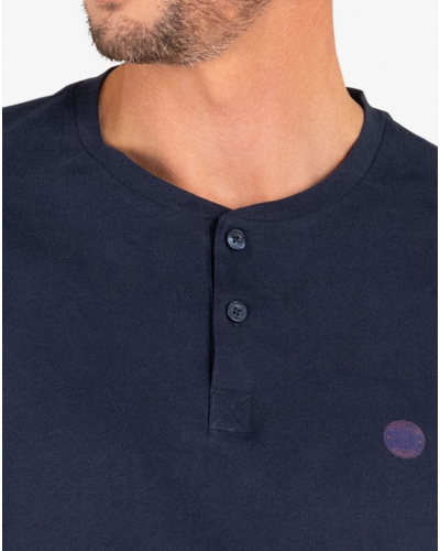 Short pyjama 100% cotton Eminence L'Ecossais (Marine/Imprimé Tartan)