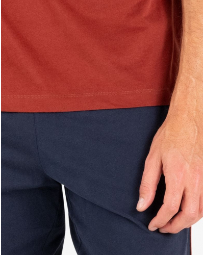 Short pyjama 100% cotton Eminence L'Ecossais (Marine/Rouille)