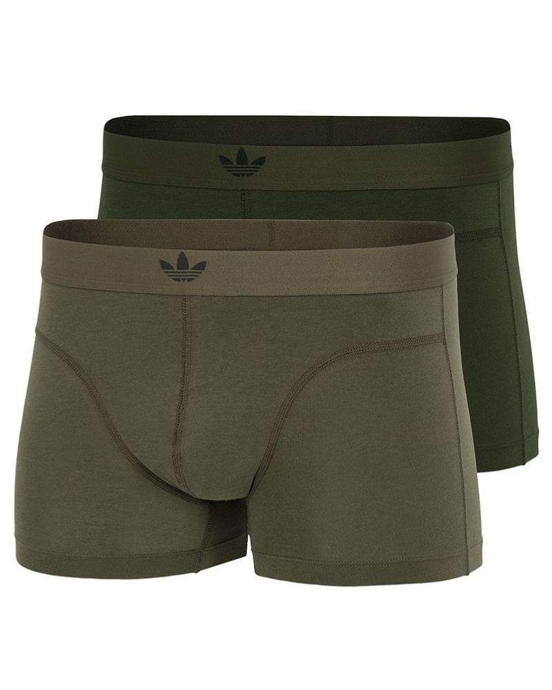 Lot de 2 boxers Adidas Active Comfort Flex Cotton Body Line (Vert kaki/Vert olive)