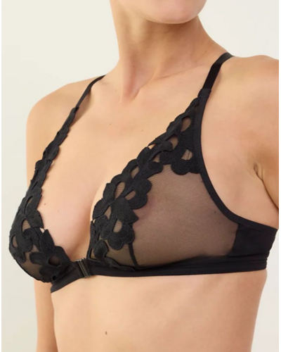 Sujetador triangular suave Maison Lejaby Midnight fever (Negro)