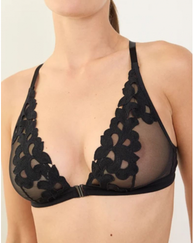 Sujetador triangular suave Maison Lejaby Midnight fever (Negro)