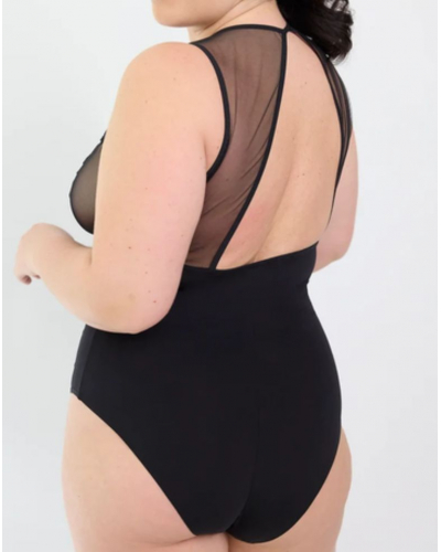 Plunge neckline soft body Maison Lejaby Midnight Fever (Black)