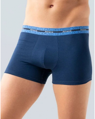 Lot de 3 boxers Athena Stretch Coton (Noir/Bleu/Marine)