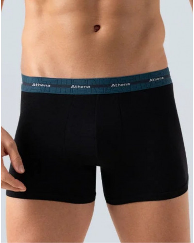 Lot de 3 boxers Athena Stretch Coton (Noir)