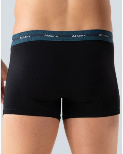 Pack of 3 boxers Athena Stretch Cotton (Black)