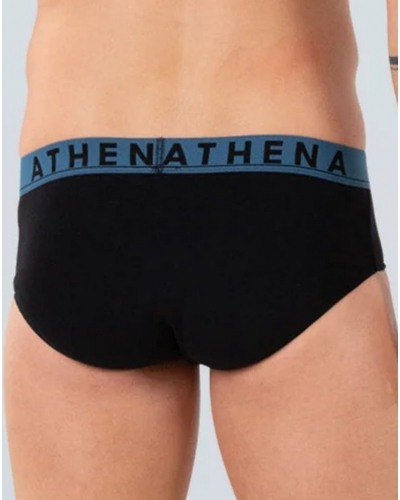 Paquete de 3 calzoncillos Algodón Elástico Athena Easy Color (Noir Imprimé)