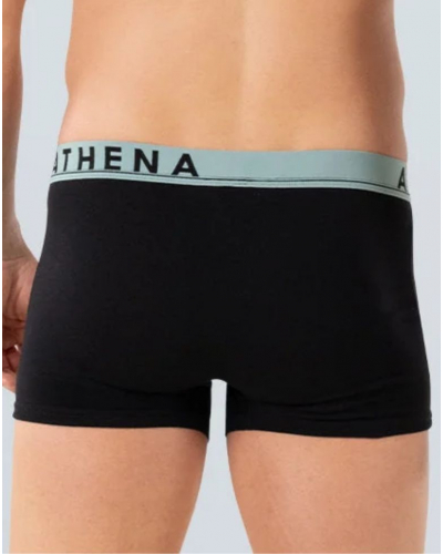 Pack of 3 stretch cotton boxers Athena Easy Color (Black)