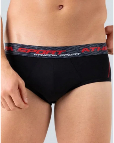 Paquete de 3 calzoncillos Athena Training Dry Sport (Negro)