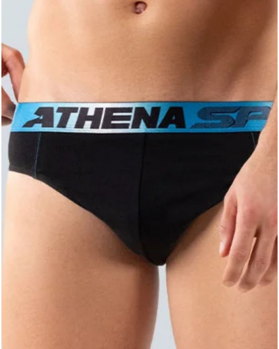 Lot de 3 slips coton Athena Odor Control Sport (Noir)