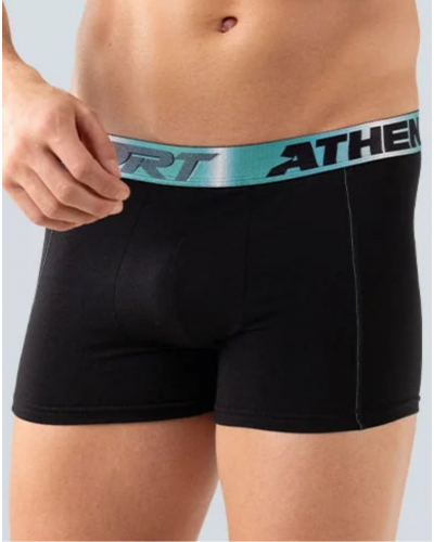 Paquete de 3 bóxers algodón Athena Odor Control Sport (Negro)