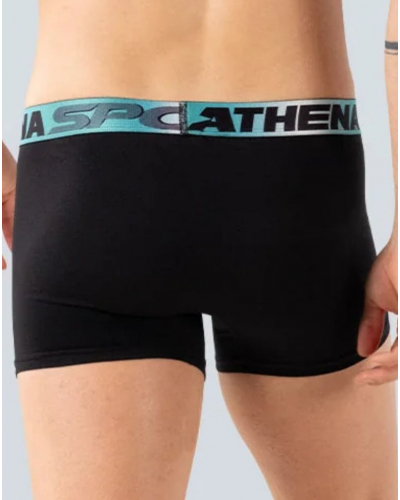 Paquete de 3 bóxers algodón Athena Odor Control Sport (Negro)