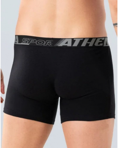 Pack of 3 cotton stretch boxers Athena Air Fit Sport (Gris/Marine/Noir)