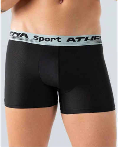 Paquete de 3 Bóxers Mech Stretch Athena Daily Sport (Negro)