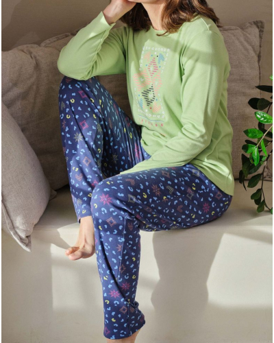 Pyjama long Massana (Lime)