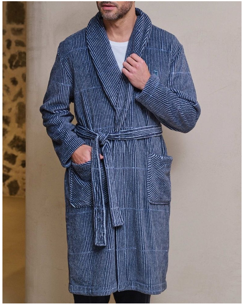 Peignoir polaire Massana (Bleu)