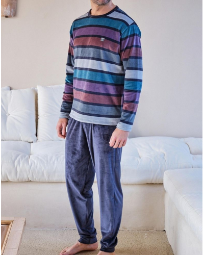 Pijama en terciopelo Massana (Multicolore)