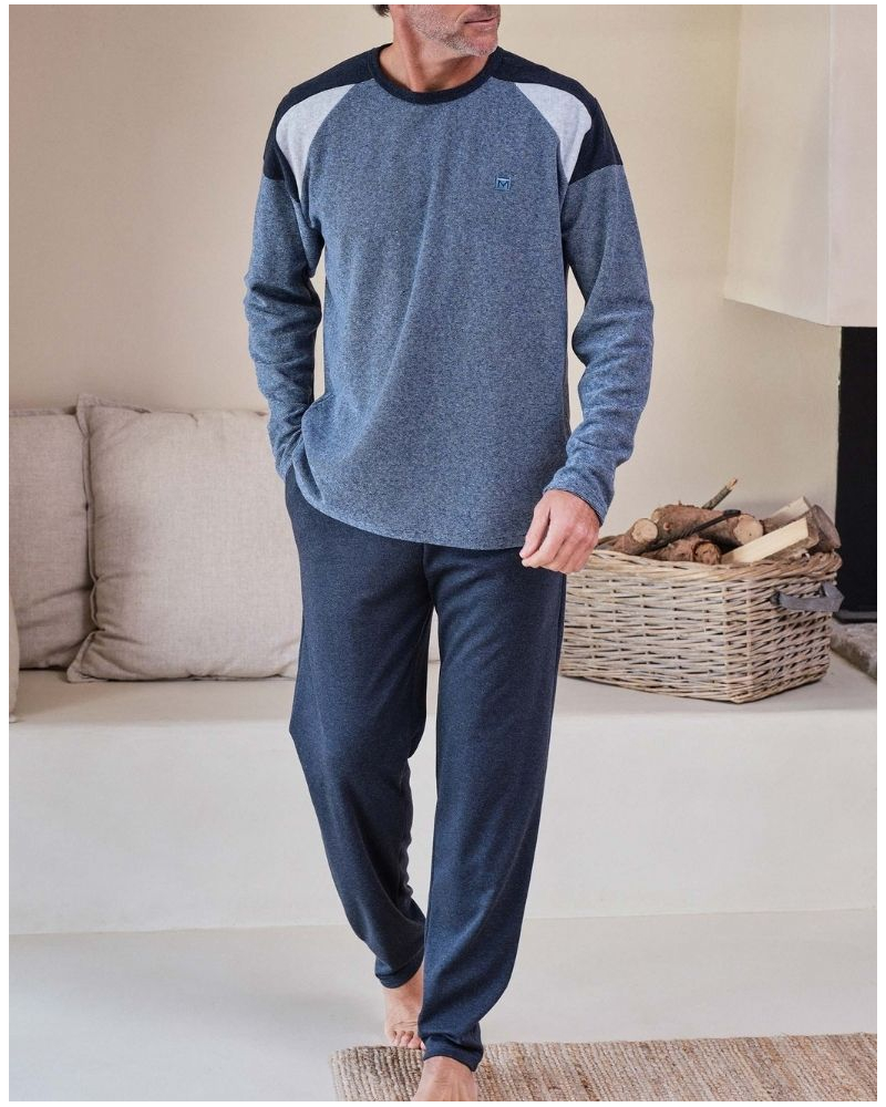 Pyjama long coton Massana (Marine Vigoré)