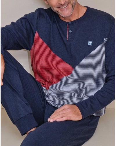 Long pyjamas cotton Massana (Marine Vigoré)