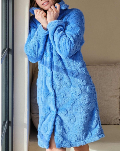 Robe de chambre polaire Massana (Bleu)
