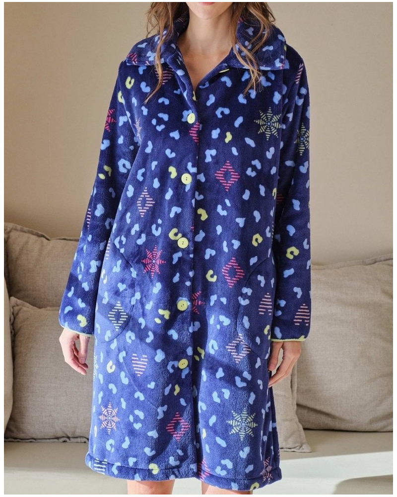 Robe de chambre polaire Massana (Marine)