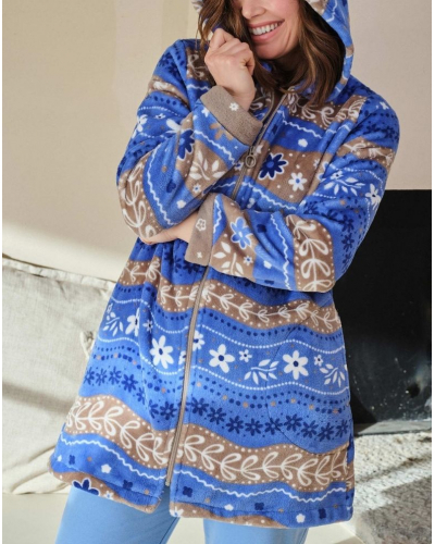 Veste polaire à capuche Massana (Bleu)
