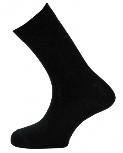 Calcetines de lana para hombre Maison Broussaud uni (Negro)