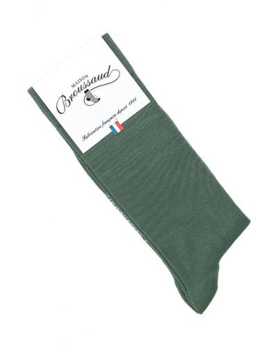 Calcetines de algodón para hombre Maison Broussaud (Vert)