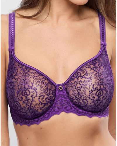 Underwired molded bra Empreinte Cassiopée (Violet Intense)