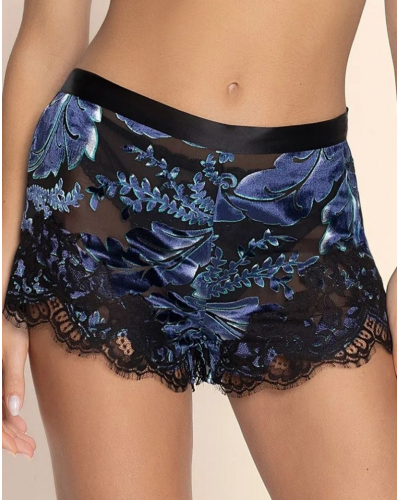 Pantalon corto de terciopelo devorada Lise Charmel Eclat Joallerie (Eclat Saphir)