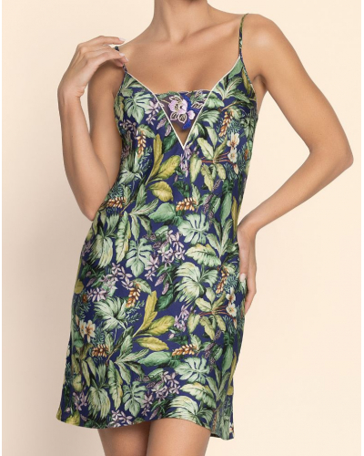 Printed nightdress Lise Charmel Bain de Nature (Vert Parme)
