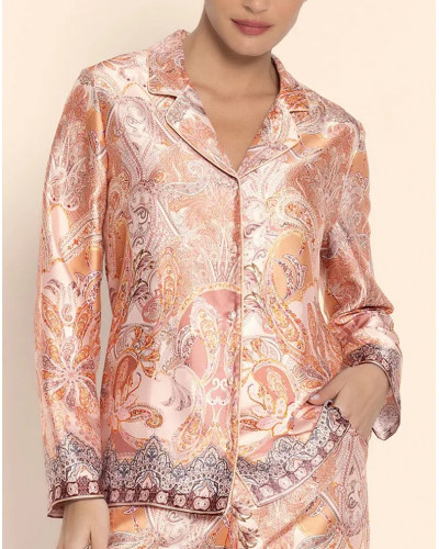 Chaqueta de pijama estampada Lise Charmel Voyage Splendeur (Charme Pêche)