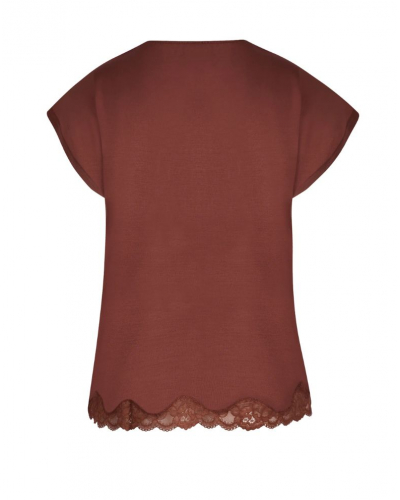 T-shirt coupe ample Antigel Simply Perfect (Châtaigne)