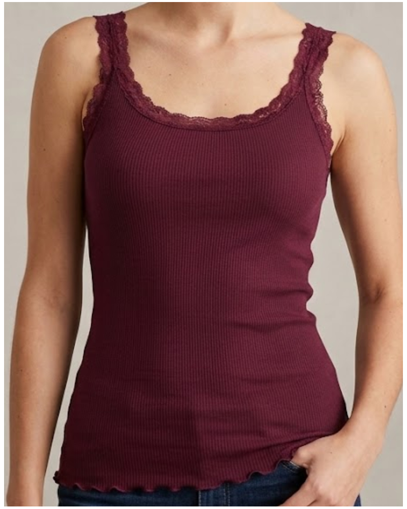 tank top lace wool & silk Moretta 5760 (Bordeaux)